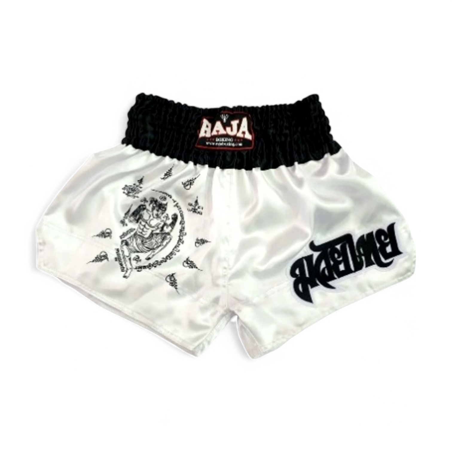 RAJA ラジャ キックパンツ ムエタイ ショーツ RTB29-15 RAJA MuayThai Shorts (White) ホワイト